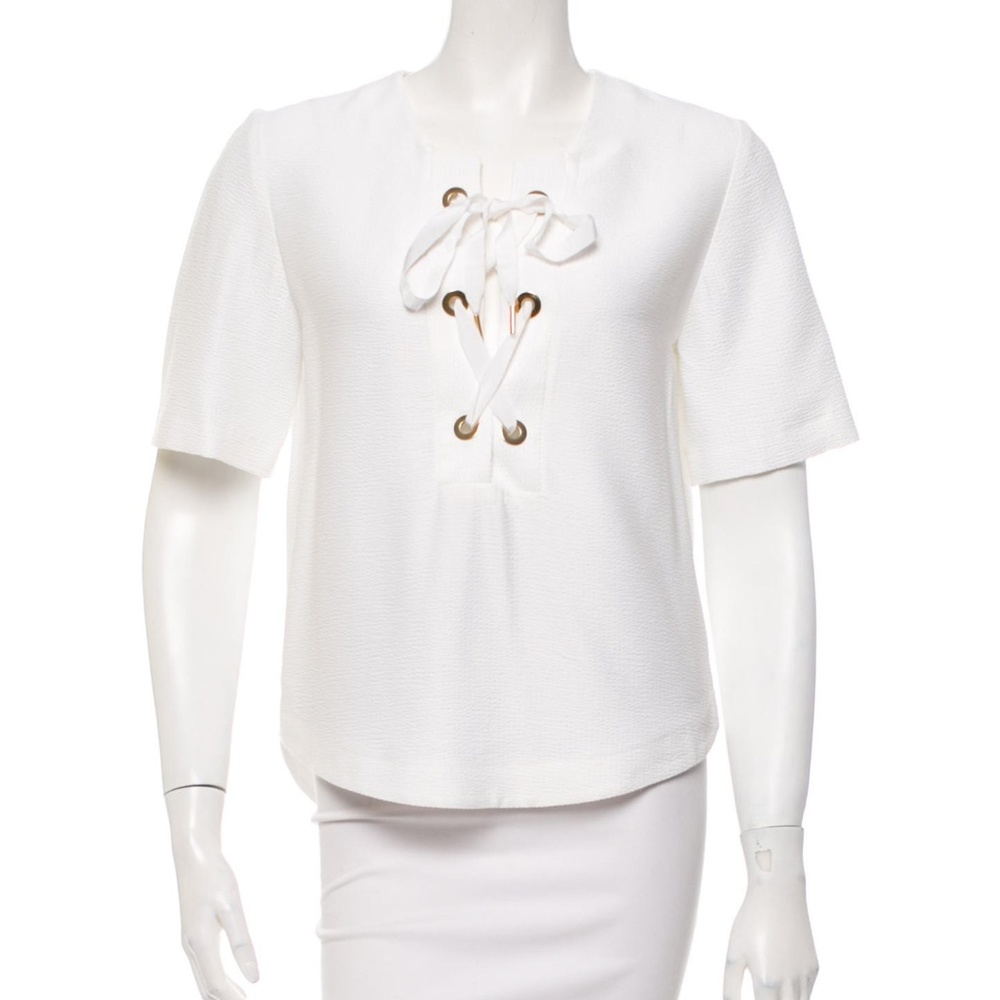 SANDRO Short Sleeve Scoop Neck Top